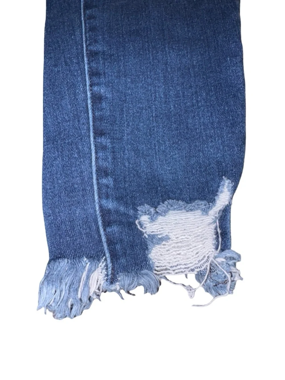 KanCan Estilo Distressed Skinny Jeans Frayed Hem Size 29 Stretch Denim